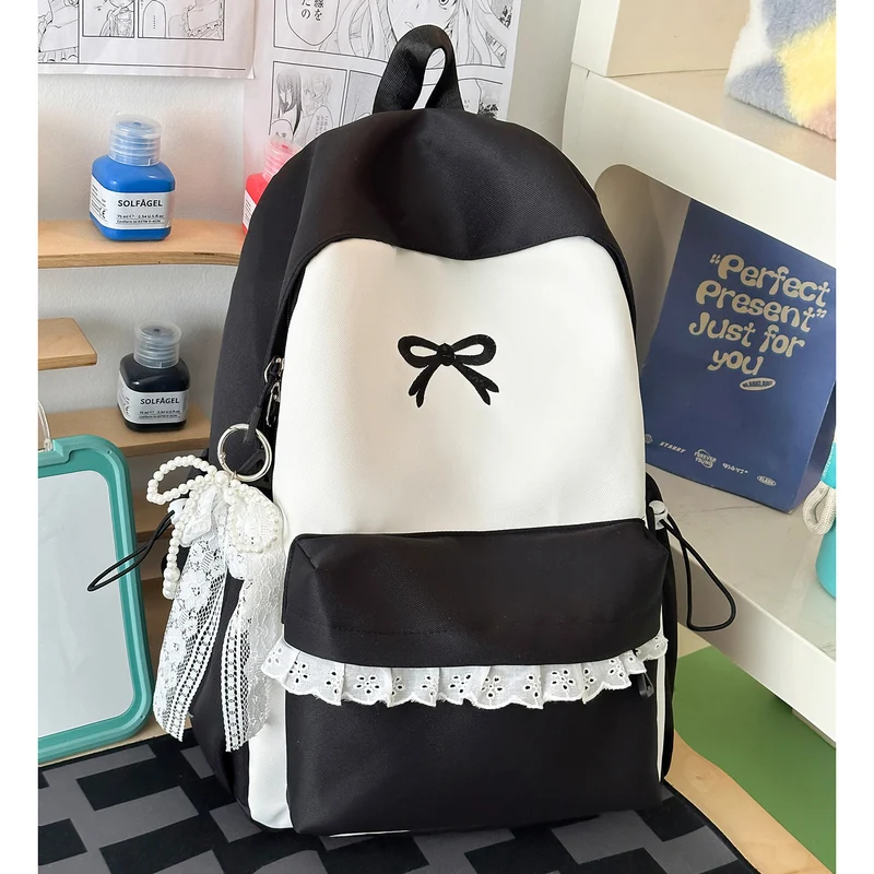 Dekorativer mit Schleife verzierter Freizeit-Rucksack Karnz