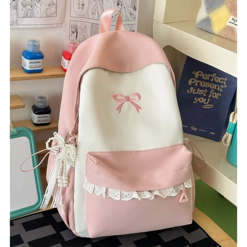 Dekorativer mit Schleife verzierter Freizeit-Rucksack Karnz