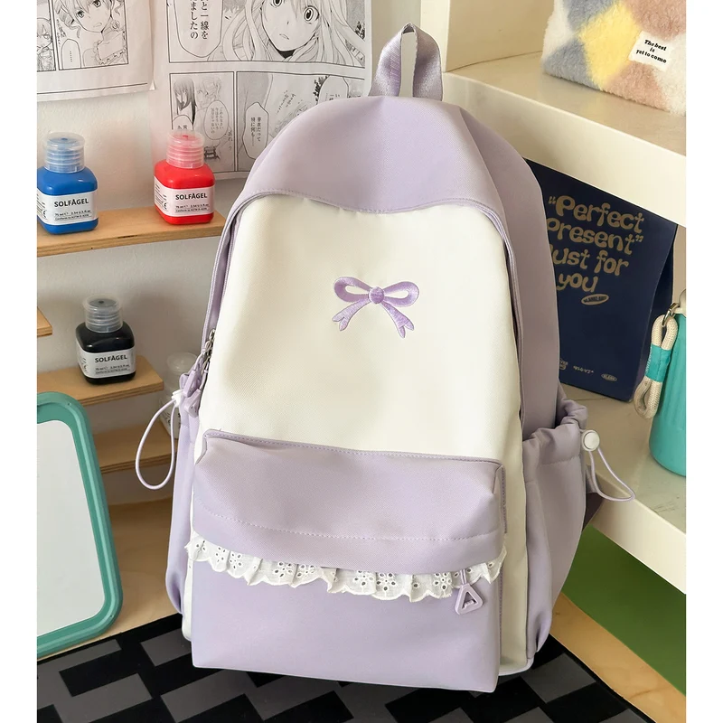 Dekorativer mit Schleife verzierter Freizeit-Rucksack Karnz