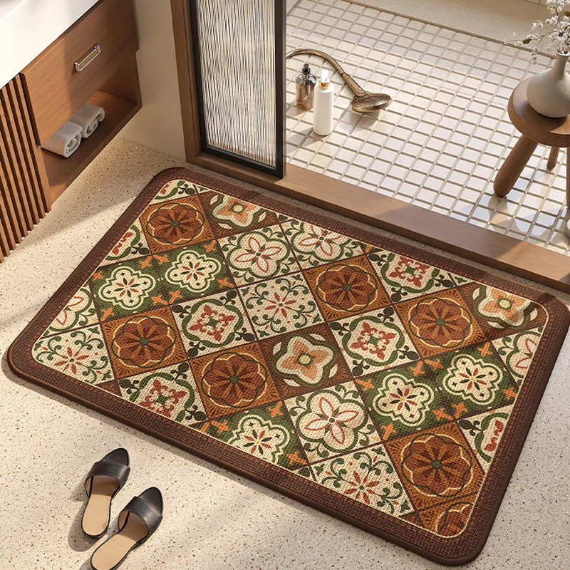 Vintage Floral Pattern Teppich