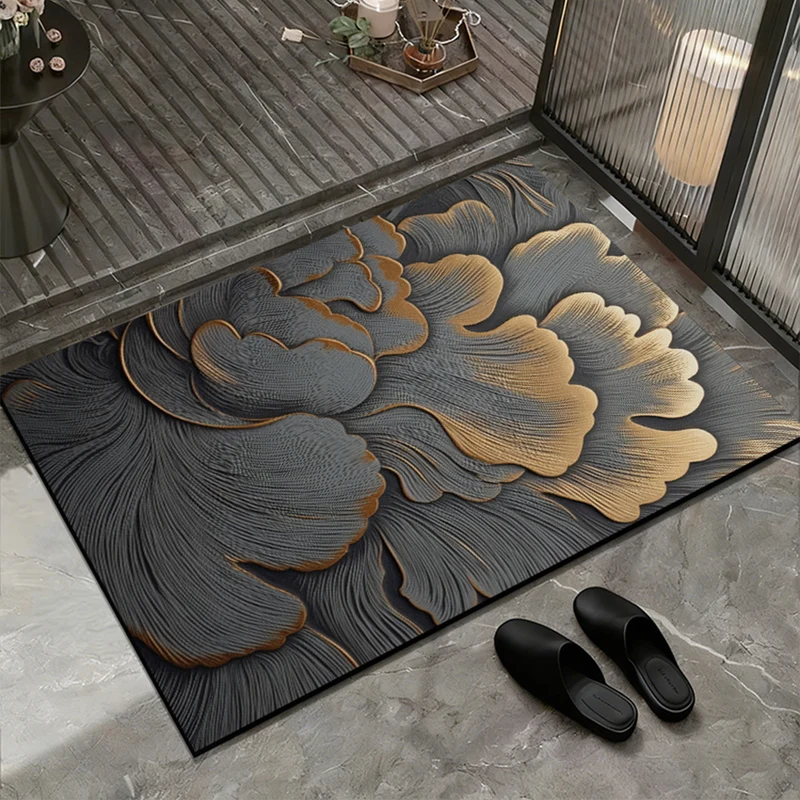 Elegante Blumen Design Eingangsmatte
