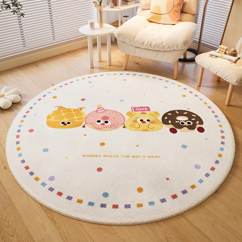 Verspielter hundethemed runder Teppich