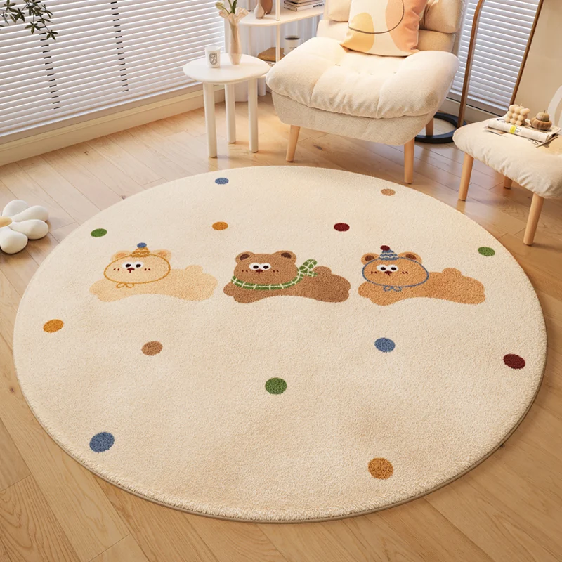 Verspielter hundethemed runder Teppich