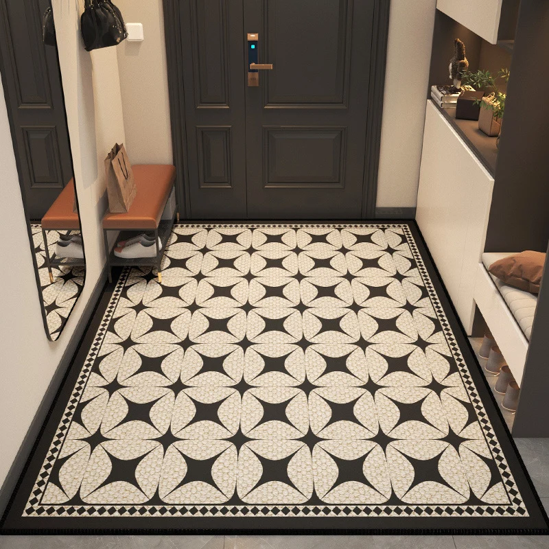 Stylischer geometrischer Muster-Teppich für die Wohnkultur