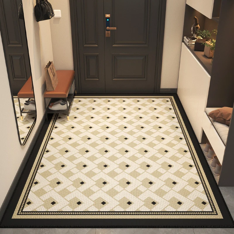 Stylischer geometrischer Muster-Teppich für die Wohnkultur