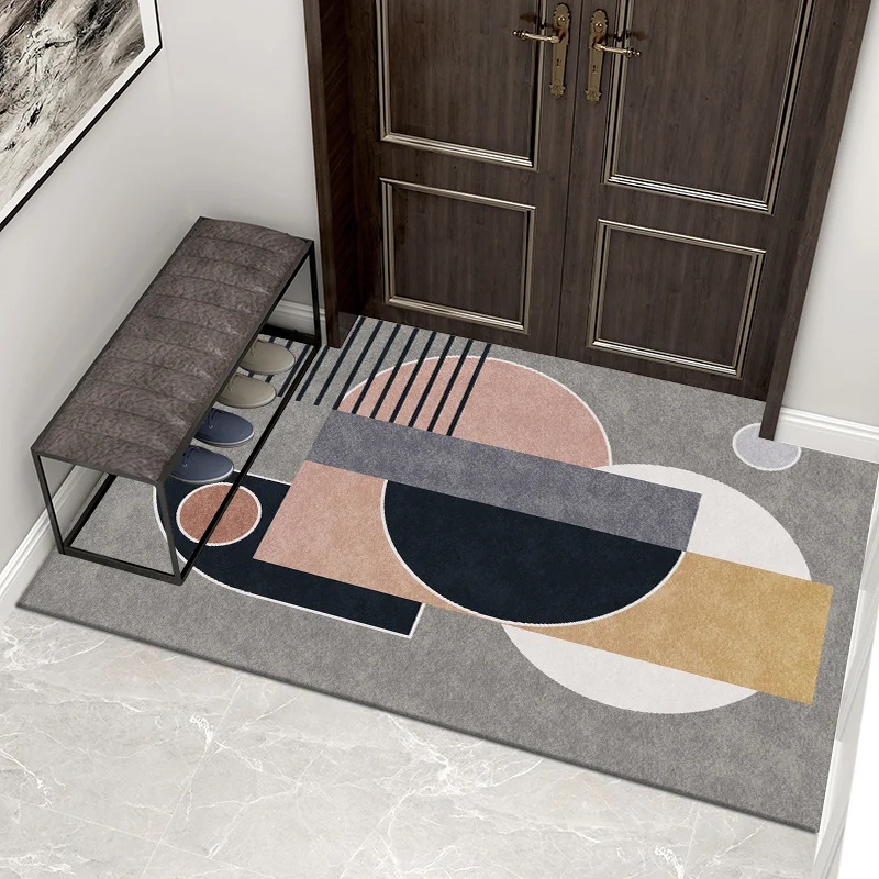 Stylische geometrische Eingangsmatte für den Hauseingang