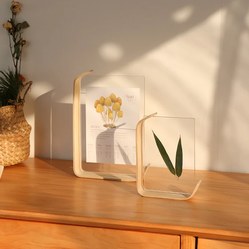Klarer Acrylfotoanzeigeständer