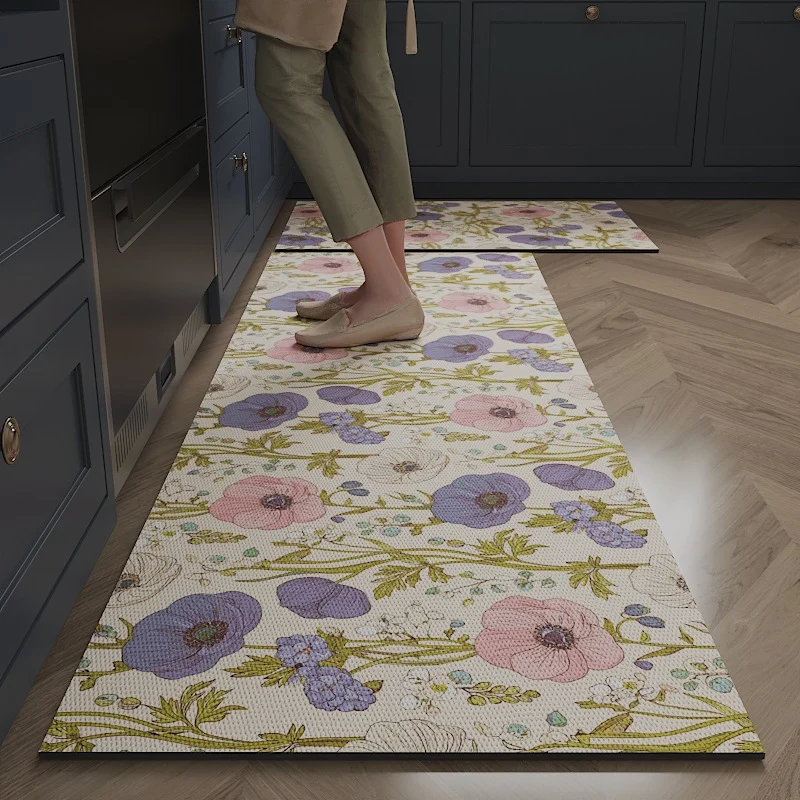 Florales Design Küchen Komfortmatte