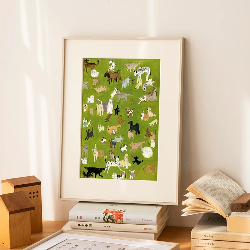 Vintage Illustration Gerahmte Kunst