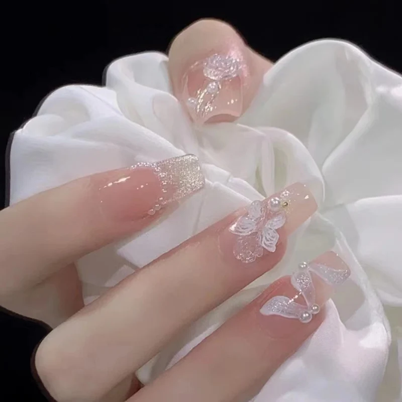 Dekoratives Press-On Nagelkunst-Set