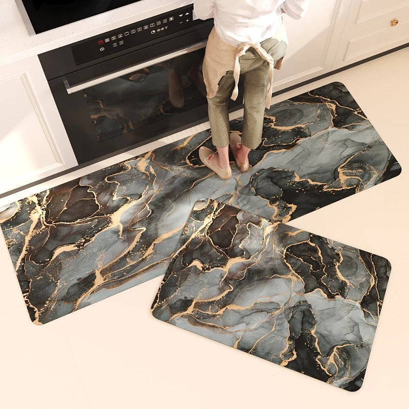 Luxuriöse Marmor Design Küchen Komfortmatte für Zuhause