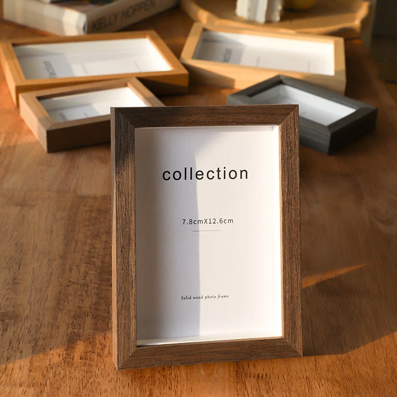 Eleganter Holz-Fotoahmen für Tischpräsentation