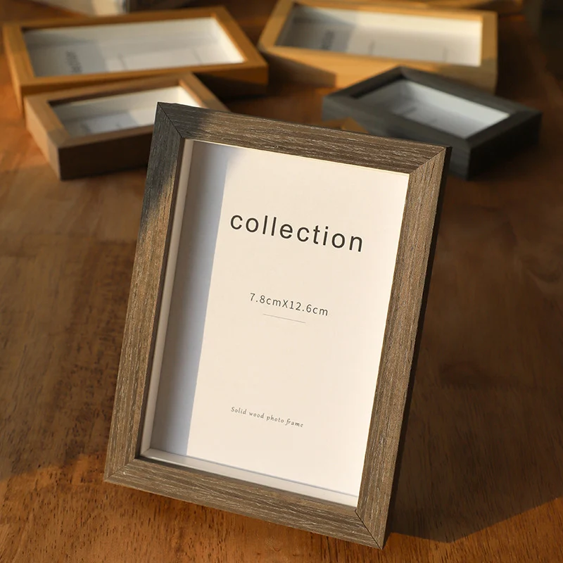 Eleganter Holz-Fotoahmen für Tischpräsentation