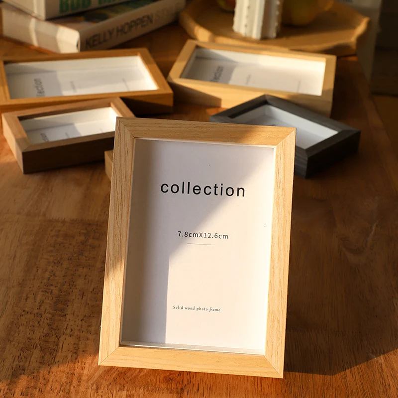 Eleganter Holz-Fotoahmen für Tischpräsentation