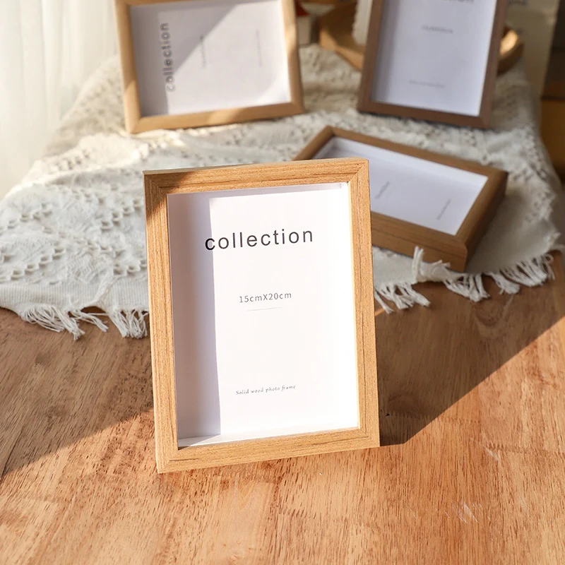 Eleganter Holz-Fotoahmen für Tischpräsentation