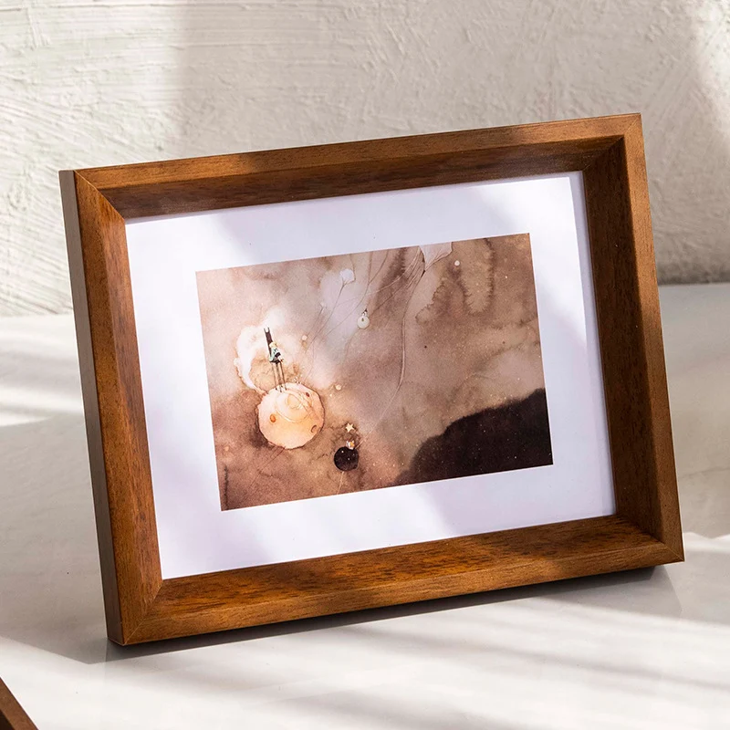 Eleganter Holzfoto-Rahmen für Wohnkultur