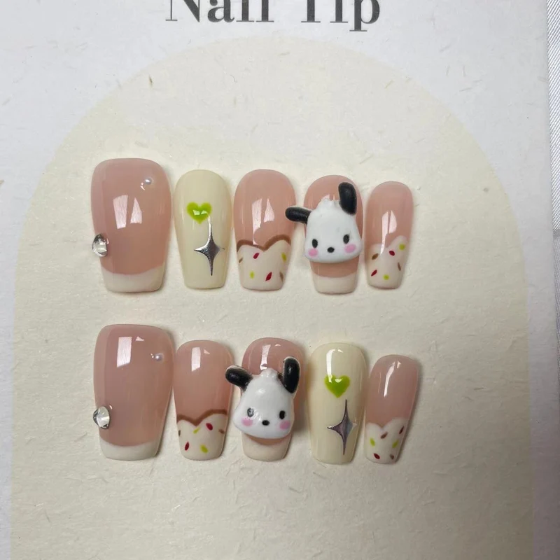 Kreatives Kaninchen-Themen Presse-on-Nagel-Set