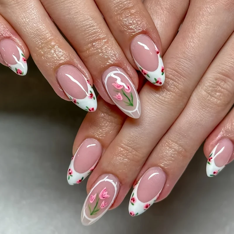 Floral Art Gel Nägel