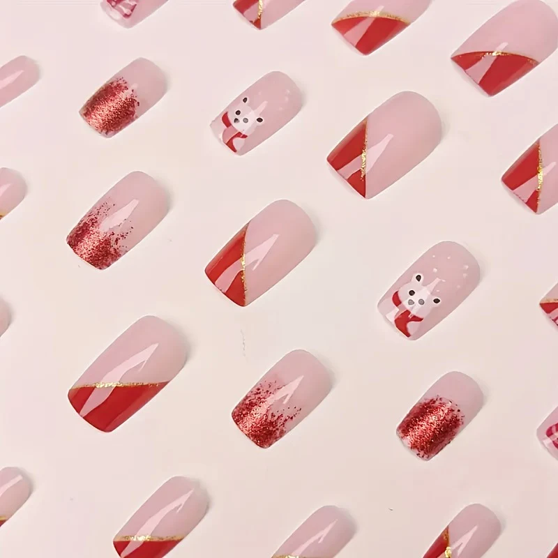 Festliche Winter-Themen-Nagelkunst