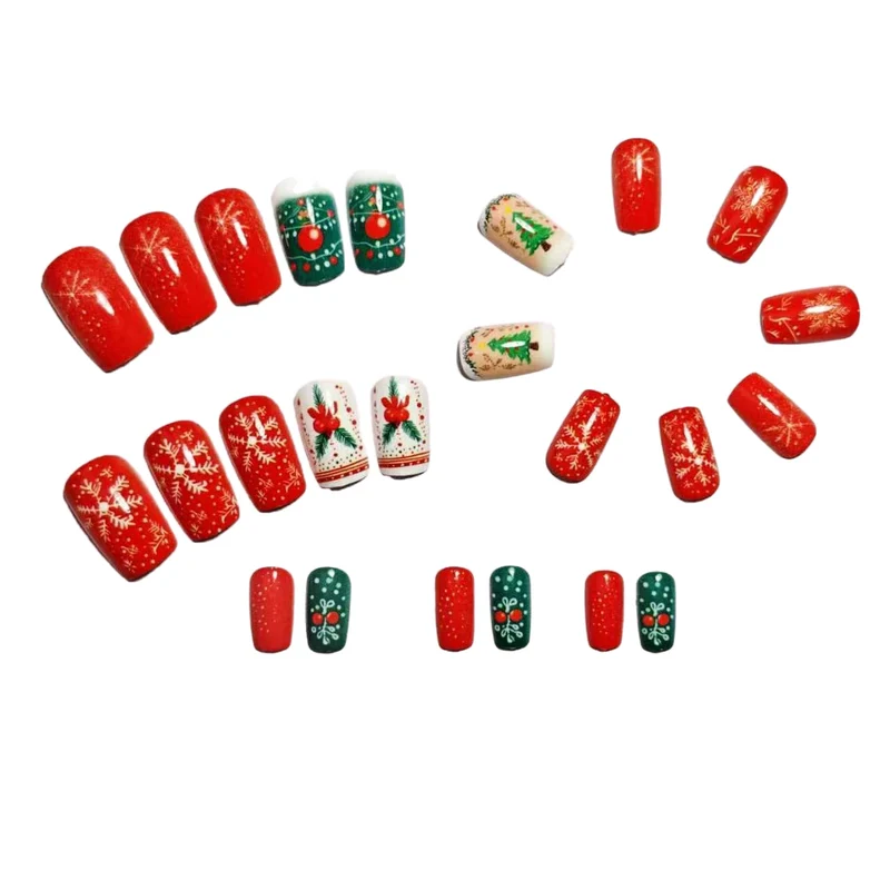 Festliches Feiertags-Nagelkunstset