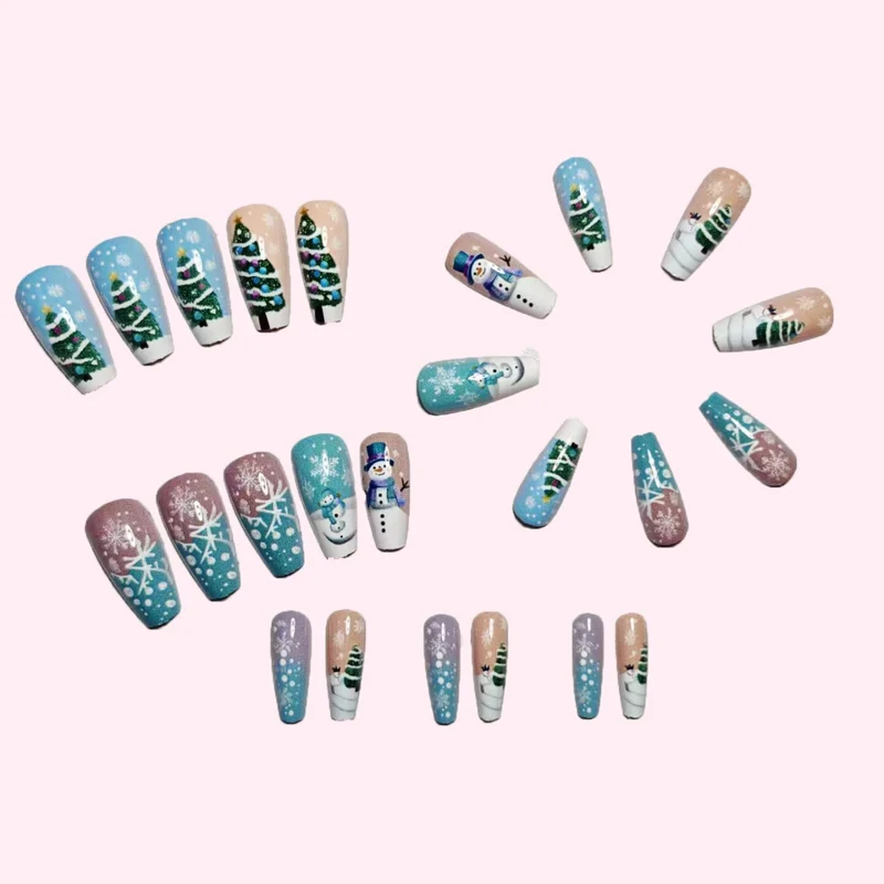 Festliches Feiertags-Nagelkunstdesign
