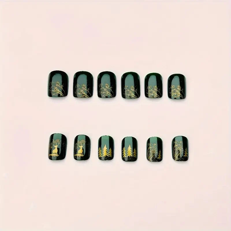 Künstlerische winterliche Nagelkunst