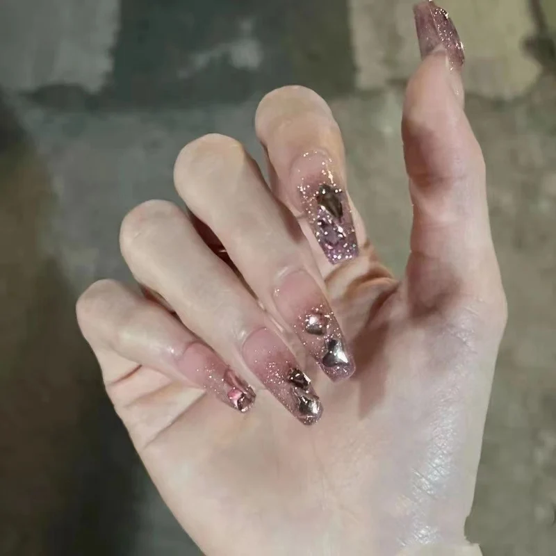 Glamouröse Glitzer Aufklebenägel