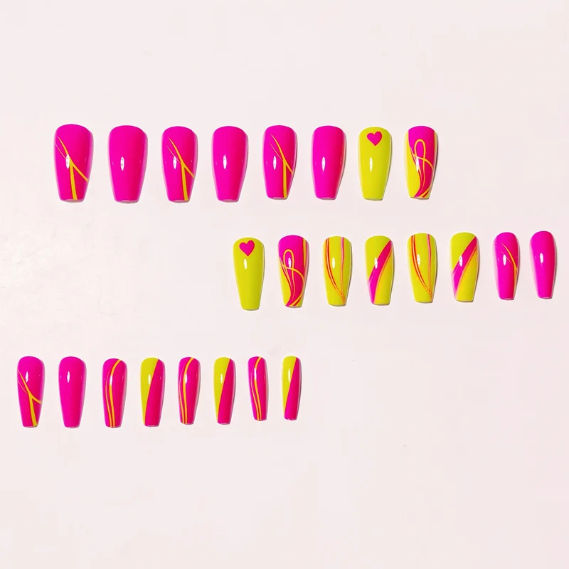 Neon Künstlerisches Nageldesign
