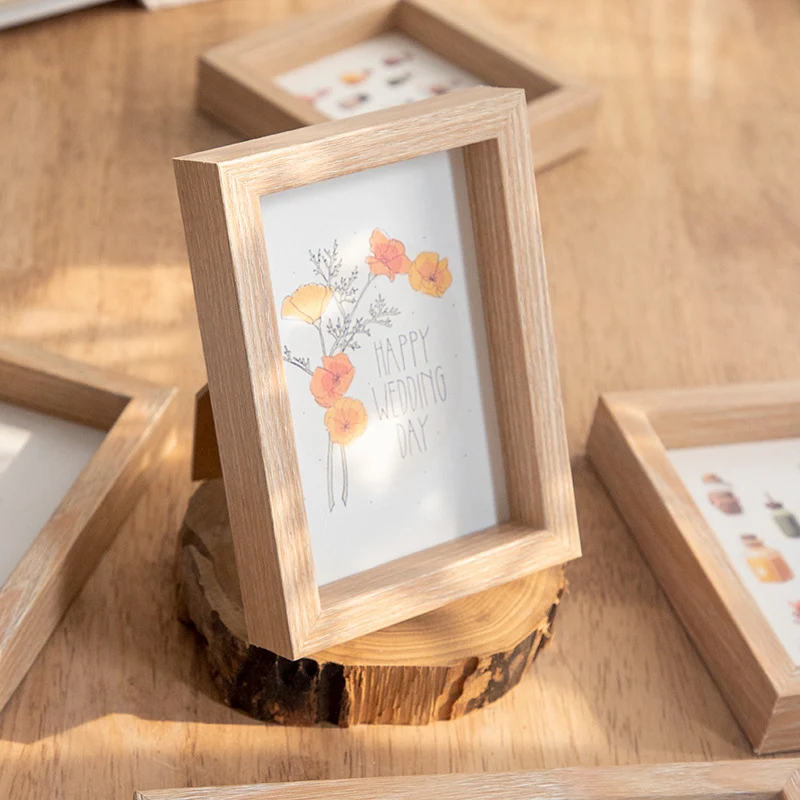 Dekorativer Holzrahmen für die Home-Display