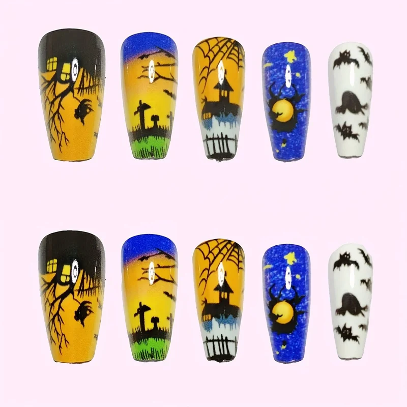 Halloween-Themen Spektakuläres Nagelkunstset