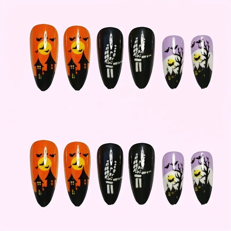 Halloween-Themen-Party-Nagelkunst