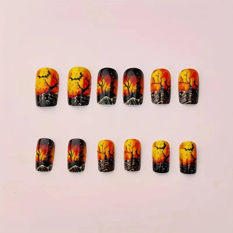 Halloween-Themen Künstlerische Nagelkunst