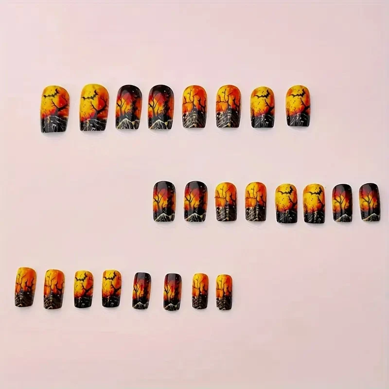 Halloween-Themen Künstlerische Nagelkunst