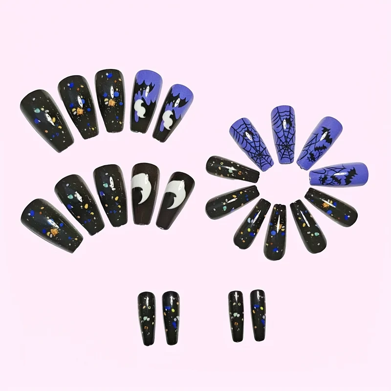 Halloween-inspiriertes thematisches Nagelkunst-Set