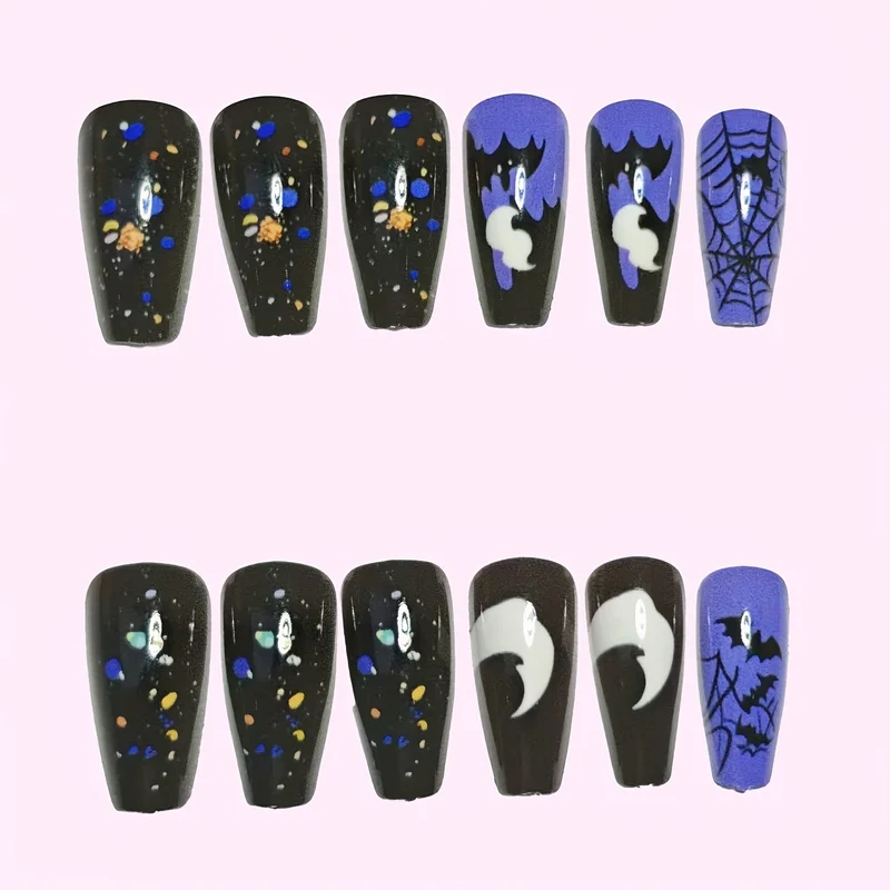 Halloween-inspiriertes thematisches Nagelkunst-Set