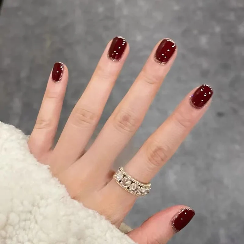 Trendy Glossy Press-On Nagelset