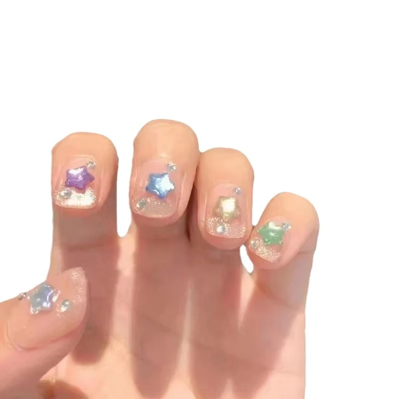 Sternenmuster Press-On Nail Set