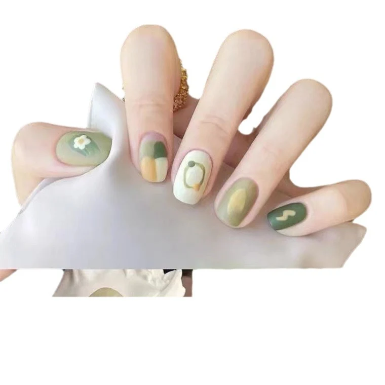 Abstract Pattern Press-On Nails