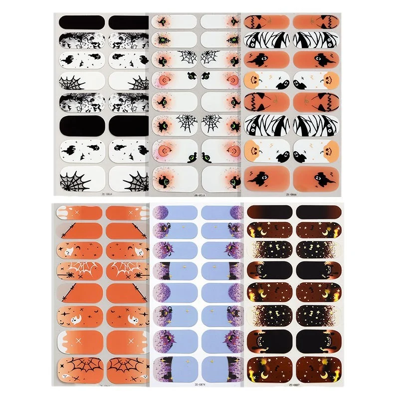 Thematische Halloween Nagelaufkleber