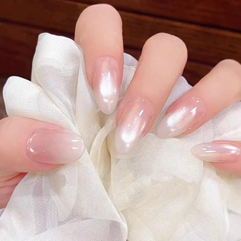 Glänzendes Ombre Press-On Nagelset
