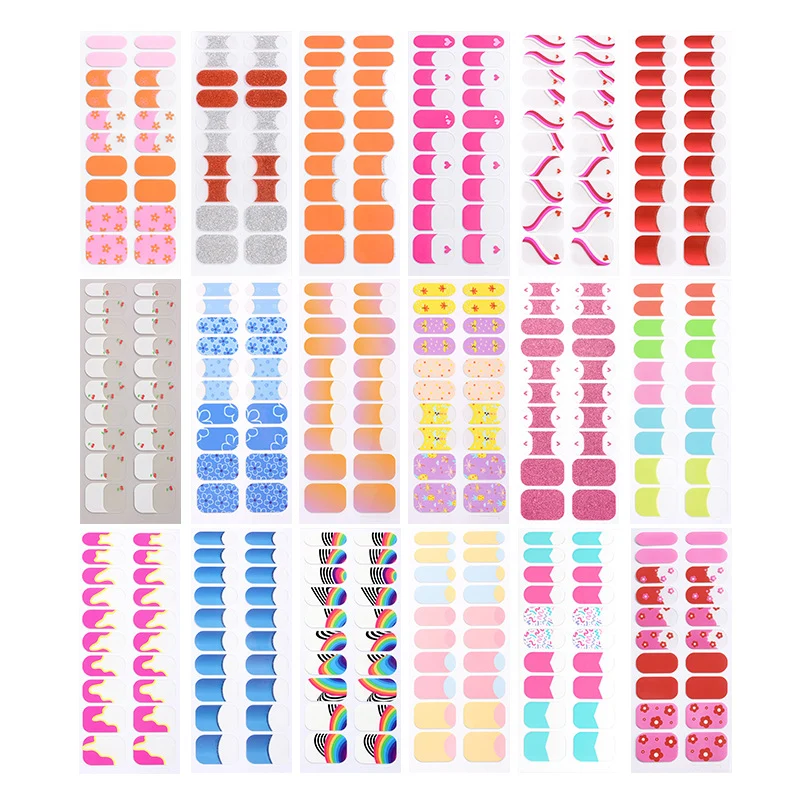 Glitzernde Glitter Nagelsticker