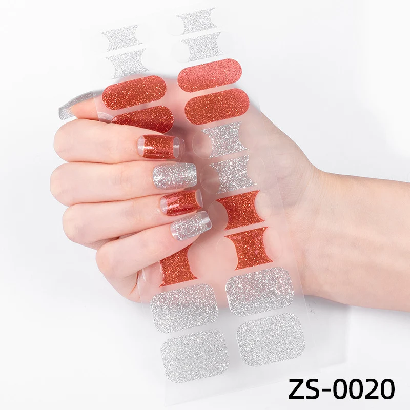 Glitzernde Glitter Nagelsticker