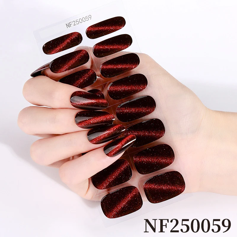 Glänzende Glossy Nail Wraps