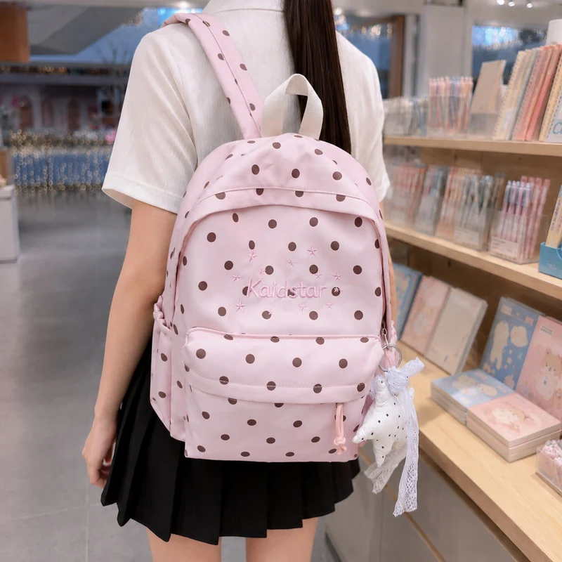 Niedlicher Rucksack mit gepunktetem Muster Karnz