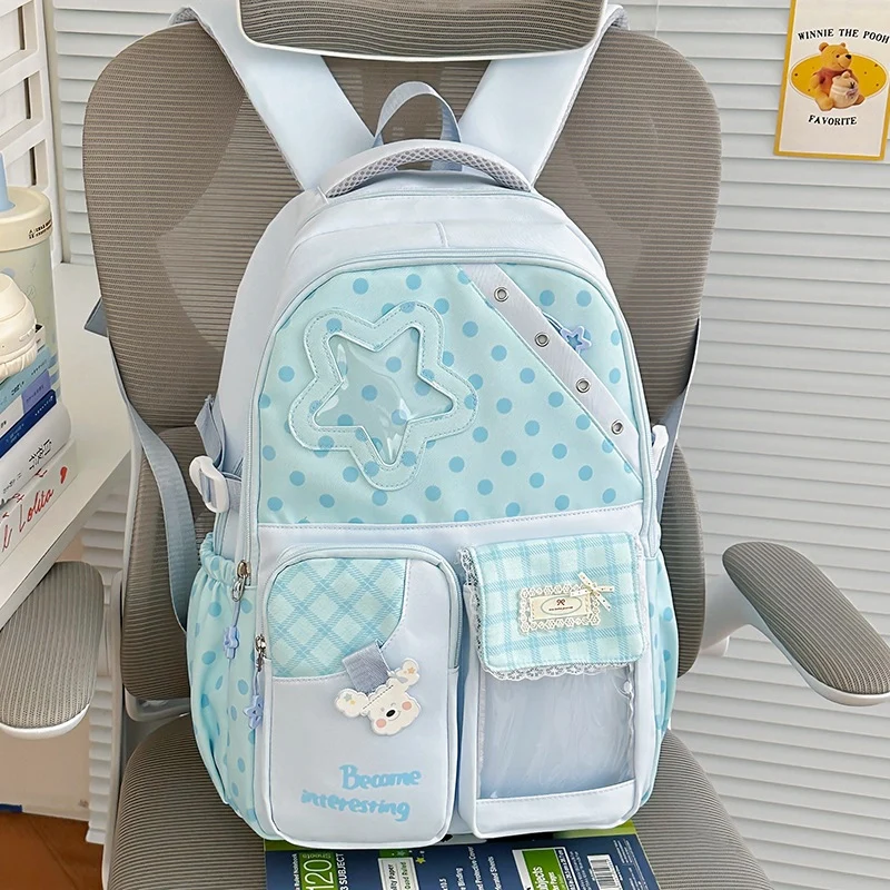 Niedlicher gepunkteter Charakter-Rucksack Karnz
