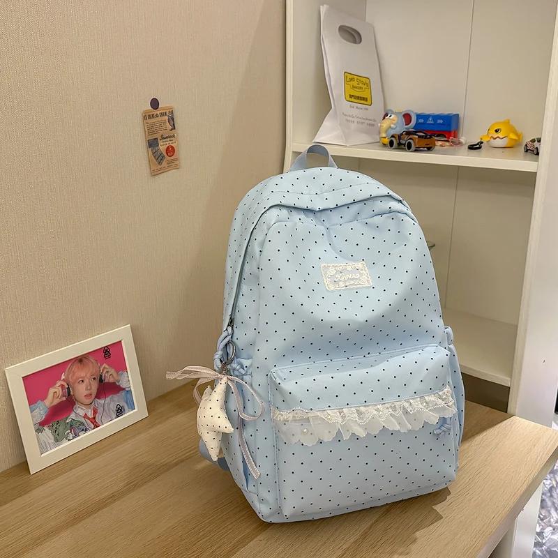 Niedlicher Polka Dot Freizeit-Rucksack Karnz