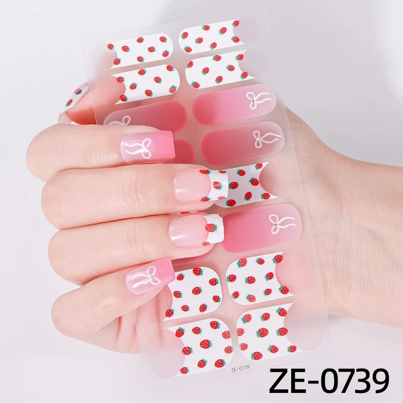 Elegante Glitter Akzent Nagel Wraps