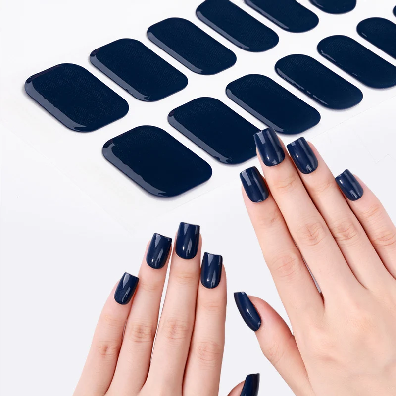 Elegante French Tip Nagelaufkleber