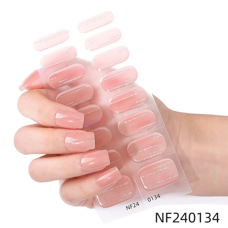 Elegante French Tip Nagelaufkleber