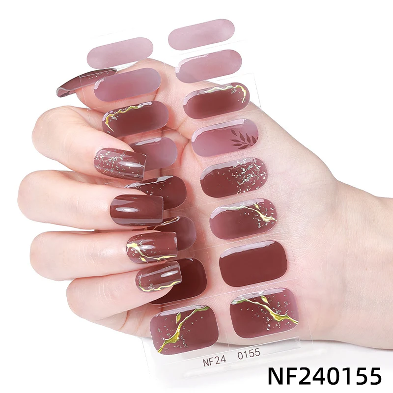 Elegante French Tip Nagelaufkleber